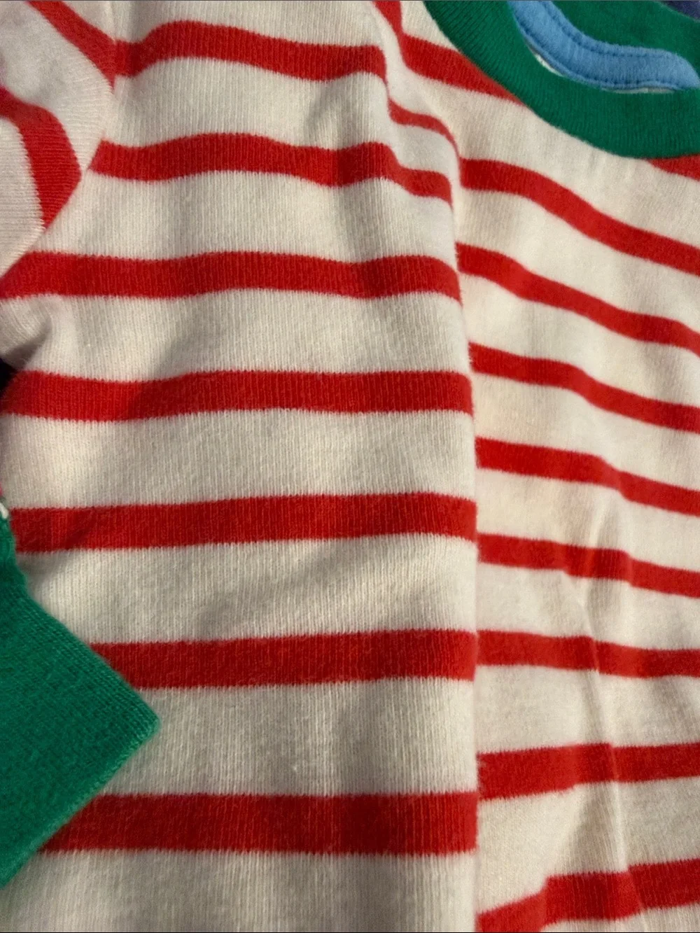 Mini Boden Kids Holiday Stripe and Navy Reindeer Pajama Set